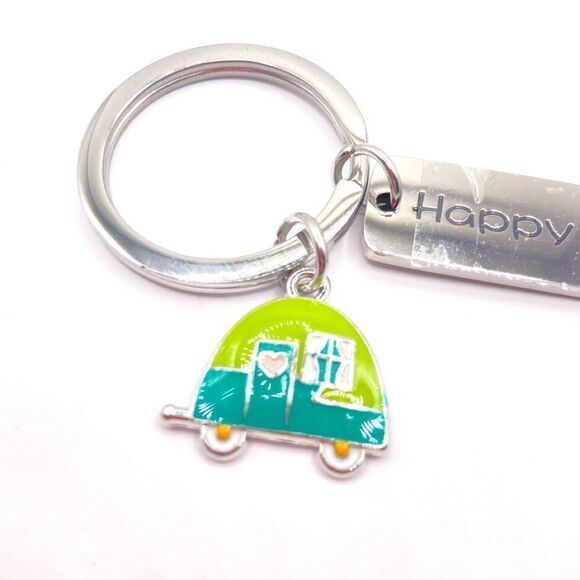 Happy Camper Charm Keychain - Picture 3 of 3